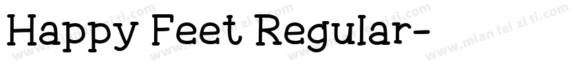 Happy Feet Regular字体转换